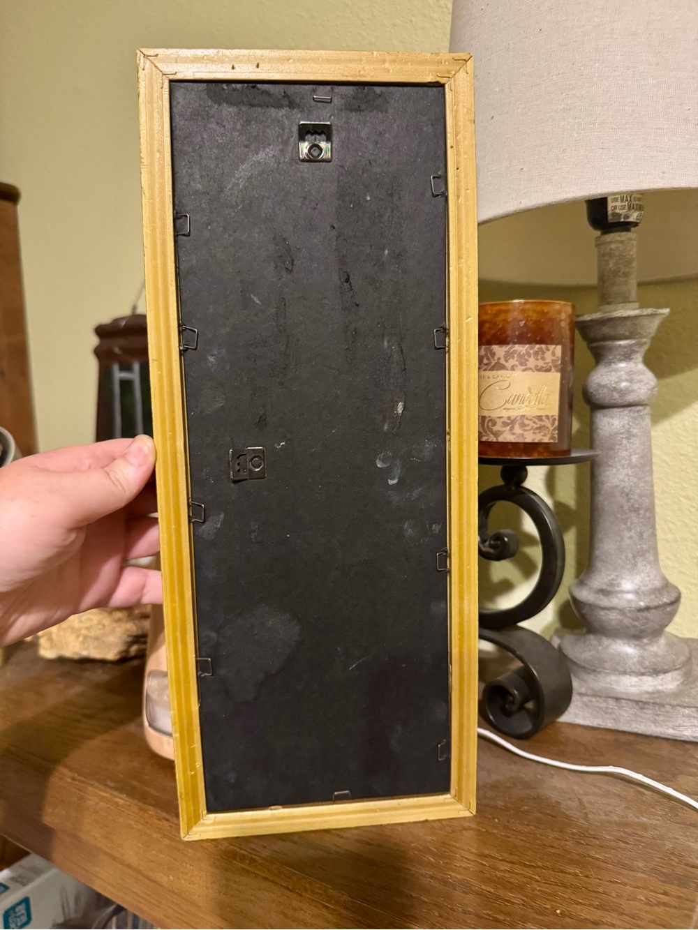 Gold Rectangular Wall Mirror - Picture 3 of 3